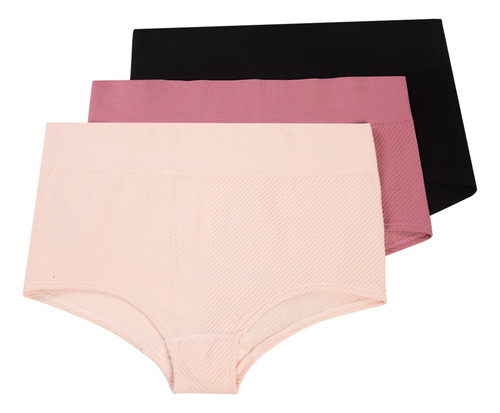 Pantaleta Sin Costuras Mercado Libre Basics Mujer - 3 Piezas