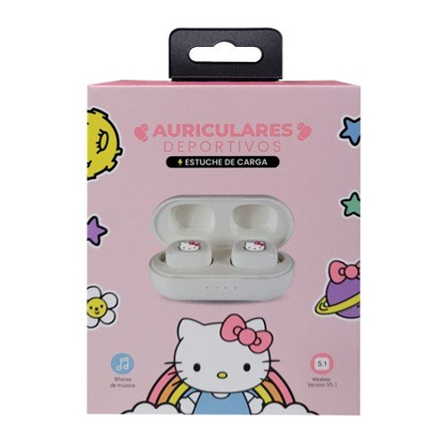 Auriculares Hello Kitty Deportivos Nuevo - Estuche De Carga