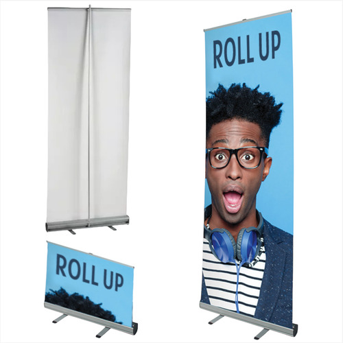 Soporte Para Banner Enrollable 80x200cm Aluminio