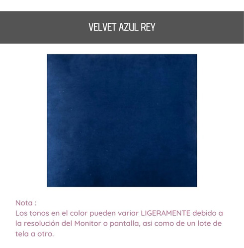 Juego De 4 Cojines De Terciopelo Rellenos De 45x45 Azul Marino Armani