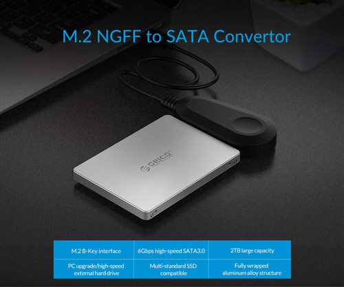 Convertidor Orico De M.2 Ngff A Sata (m2ts)