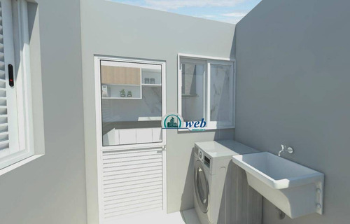 Cobertura Duplex Com 2 Dormitórios À Venda, 90 M² Por R$ 310.000 - Vila Príncipe De Gales - Santo André/sp - Co0956