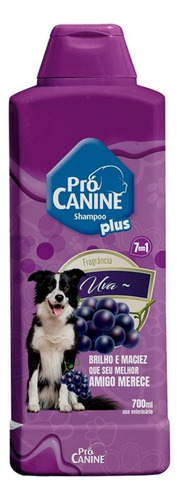 Shampoo Para Cachorro Cães Pet Uva Prócanine 700ml