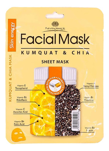 Mascarilla Facial De Kumquat Y Chia Wokali