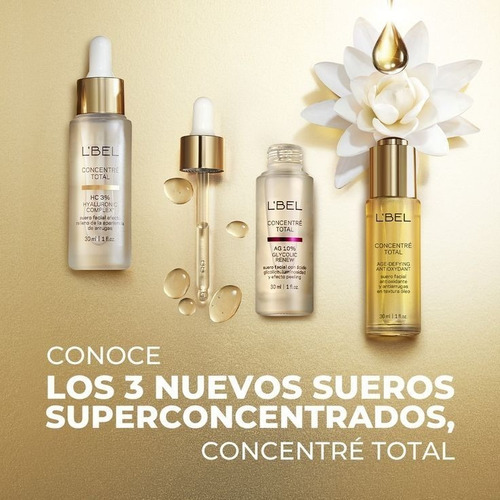 B3 niacinamide pure suero facial l´bel concentré aclara rejuvenece todo tipo de piel