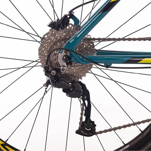 Mountain bike Sense Fun Evo 2023 aro 29 L 18v freios de disco hidráulico câmbios Shimano Altus M2020 y Shimano Alivio M3100 Shadow cor acqua