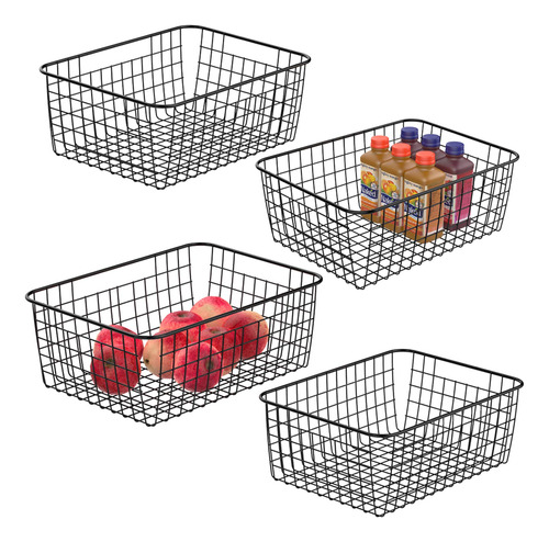 Ispecle - Cestas Organizadoras Metlicas Con Asas Para Almace