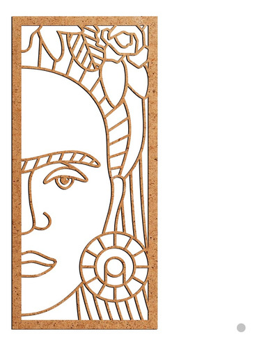 Cuadro Frida Kahlo Decorativo 31x68cm Mdf Flotante Diy Md8f