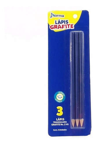 Kit 3 Pc De Lápis Grafite Blister C/3 Und Cada