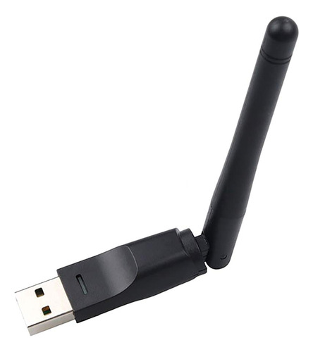 Tarjeta Red Usb Wireless Wifi Router Adaptador Antena Negro