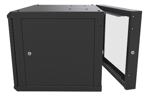 Gabinete Abatible Pared Linkedpro C/ Rack 19 Sr-1909-gap-v4 Color Negro