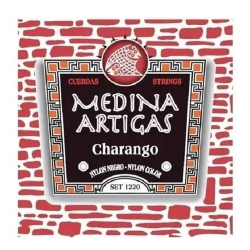 Encordado De Charango Medina Artigas Set 1220 Nylon Negro