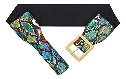 Chic Diary Cinturón Elástico Para Mujer Cinturón Ancho De Pi