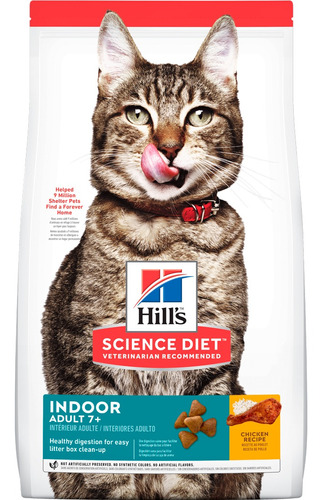 Alimento Croquetas Gato Adulto Senior Indoor 1.5 Kg Hill's