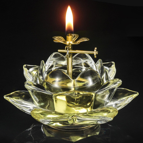 Lámpara Ghee Altar Suministros Lámpara De Aceite Hecha A