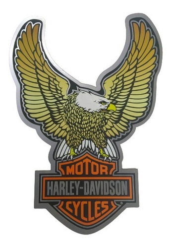 Parche Reflectivo Harley Davidson Aguila Impermeable