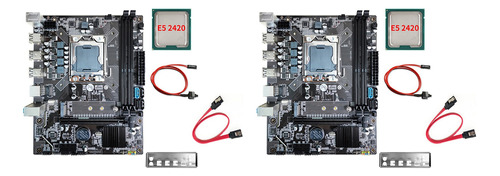 Kit De Placa Madre De Ordenador 2x X79+cpu E5 2420+cable De