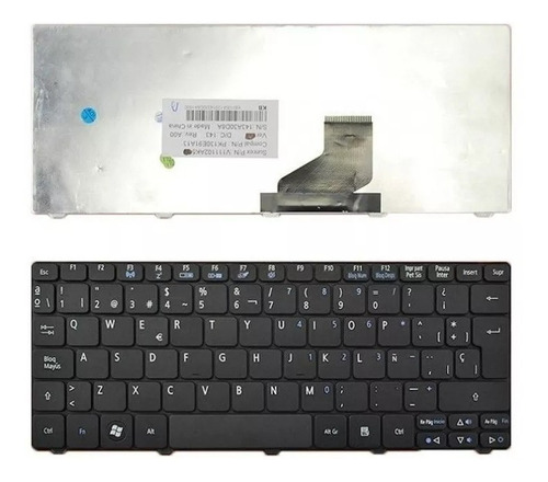 Teclado Netbook Aspire One D255 Españ. Nuevo Liniers Almagro