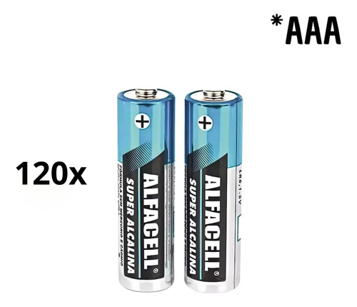 Pilha Aaa Alfacell Alcalina Cilíndrica - Kit De 2 Unidades