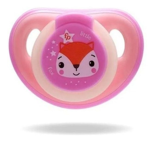 Chupete First Moments Glow con funda Fisher Price, color rosa, de 6 a 18 meses