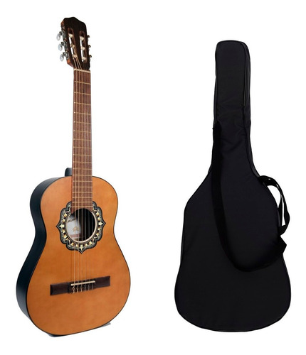 Guitarra Criolla Mediana 3/4 Fonseca 15 + Funda Acolchada