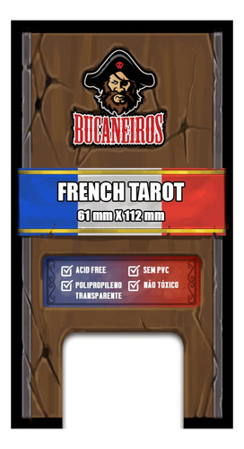 Sleeves / Shields French Tarot Bucaneiros 61 X 112mm
