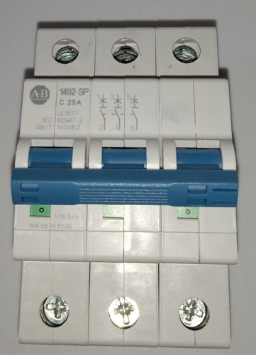 Interruptor, Marca: Allen Bradley, Modelo: 1492-spm3c250 (Usado)