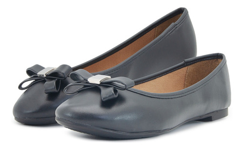 Flats Zapato Balerina Moda Casual Salamandra Negro 22-26