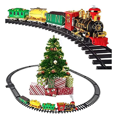Prextex  Conjunto De Tren De Navidad Alrededor Del Árbol D