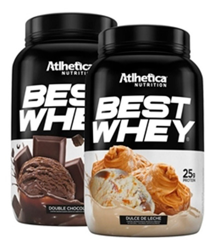 2x Best Whey 900g Atlhetica Nutrition Todos Os Sabores