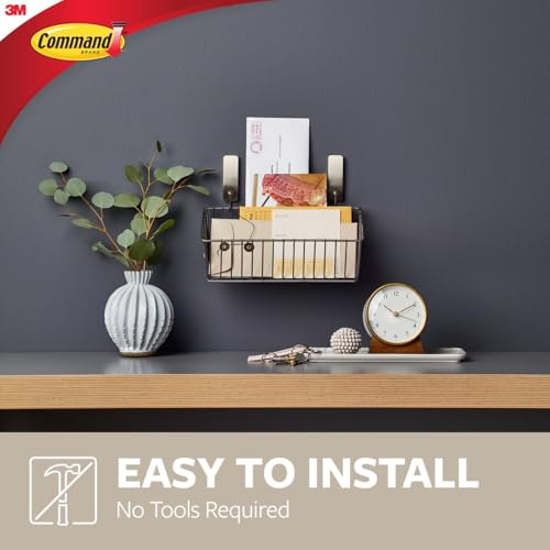 Ganchos De Pared Command Medium Matte Black, 2 Ganchos Y 4 T