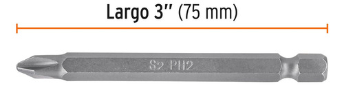 5 Pzas Estuche Con 5 Puntas De Cruz Ph2 Largo 3', Truper Exp