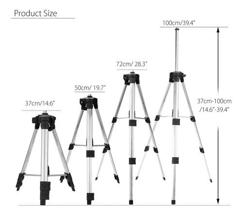 Tripé Para Nível A Laser Com Rosca De 5/8