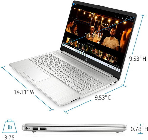 Imagen 6 de 6 de Notebook Hp Amd Ryzen 7 3700u 8gb 256gb Ssd 15.6 Hd Windows
