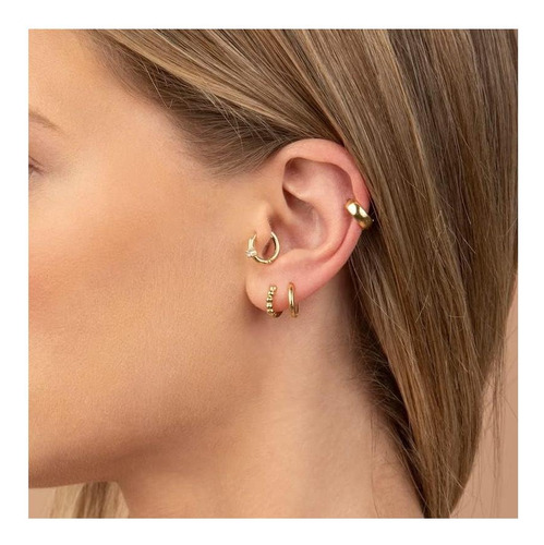 Katie Otte Pendientes De Oro De 14 Quilates Para Mujer, Sin
