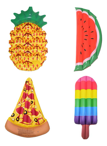 Salvavidas Inflable En Forma De Sandia 178x90x14 Cm Rojo