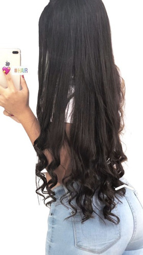 Extensiónes De Cabello Seminatural Castaño Oscuro