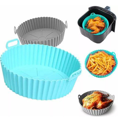 Bandeja Molde Silicona Freidora De Aire Airfrayer Redonda Según Stock