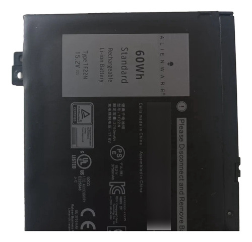 Bateria Compatible Con Dell Alienware 1f22n 60wh 4cell 15.2v Negro