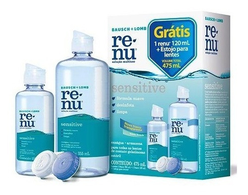 Renu Liquidó Para Lentes De Contacto Kit Doble 475 Ml