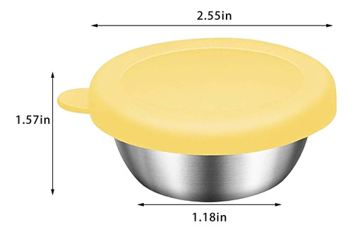 Recipiente De Para Ensaladas, Recipientes Pequeños Amarillo