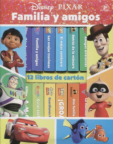 Familia Y Amigos - Box De 12 Libros - Disney Pixar