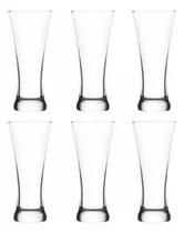 Comprar Set 6 Vasos Cerveceros Altos Vidrio Elegante 500ml