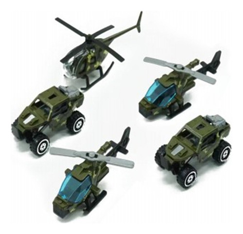Set Pack De Autos Militares Helicópteros Guerra At11