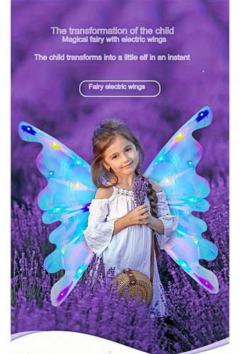 Jk Luces Led Con Movimiento De Alas For Niños, Hada,