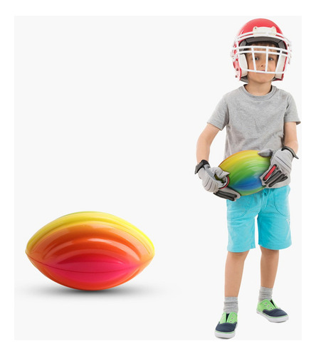 8 '' Rainbow Foam Football Soft Foam Espiral De Fútbol Al