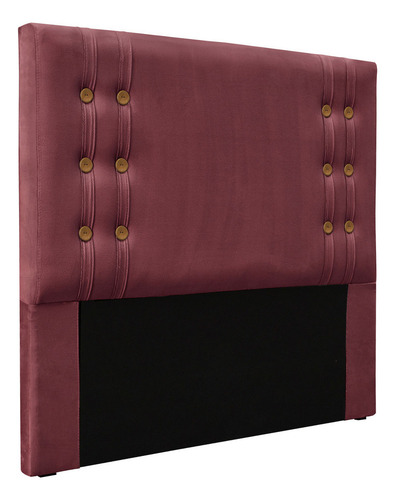 Kit Recamier E Cabeceira Santorini Spz 195cm King Veludo Cor Vinho-2229