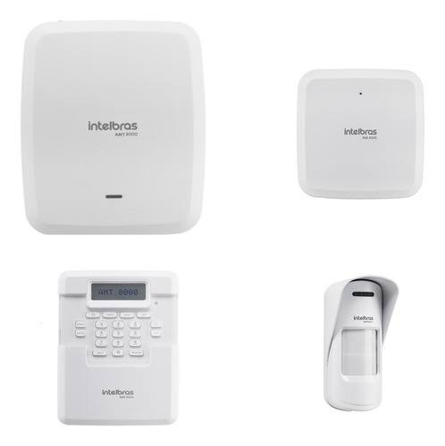 Kit Amt 8000 Alarme Sem Fio Intelbras Sirene Sensor Externo