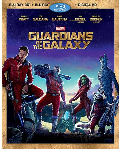 Guardianes De La Galaxia 3d Bluray Combo Original Sellado