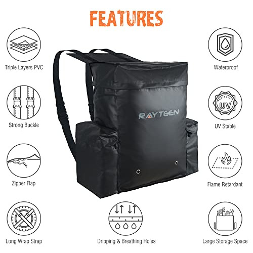 Bolsa De Basura Resistente De Pvc Negra De 23 Galones /...